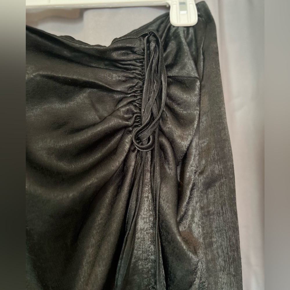 Black Ruched Skirt - Picture 2 of 3